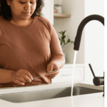 Stainless Steel Straw Cleaning Brush Drinking Pipe (20 Cm / 1 Pc) - Neckline Detail by Nari Haat, Indian ethnic wear,...