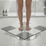 Bath Anti-Slip Mat – Prevent Slippery Surfaces While Bathing (26×26 cm) - Neckline Detail by Nari Haat, Indian eth...