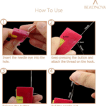 Automatic Needle Threading Device (Multicolour) - Back View by Nari Haat, Indian ethnic wear, women clothing, designe...