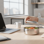 Stainless Steel Food Storage Airtight & Leak Proof Lunch Box - Full Detail by Nari Haat, Indian ethnic wear, women cl...