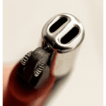 Stainless Steel Square Gas Lighter - Neckline Detail by Nari Haat, Indian ethnic wear, women clothing, designer suit