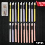 Plastic Toothbrush With Plastic Round Box (20 pcs Set) - With Dupatta by Nari Haat, Indian ethnic wear, women clothin...