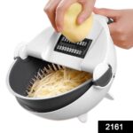10 in 1 Multifunctional Vegetable Fruits Cutter / Slicer Shredder with Rotating - With Dupatta by Nari Haat, Indian e...