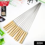 BBQ Tandoor Skewers Grill Sticks for Barbecue (Pack of 12) - With Dupatta by Nari Haat, Indian ethnic wear, women clo...