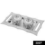 Multipurpose Decorative Multi Storage Mukhwas Dani / Serving Tray - With Dupatta by Nari Haat, Indian ethnic wear, wo...