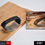 Stainless Steel Garlic Presser  / Crusher (Multicolor) - With Dupatta by Nari Haat, Indian ethnic wear, women clothin...