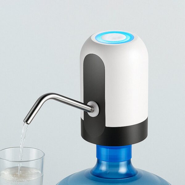 Automatic Drinking Cooler USB Charging Portable Pump Dispenser - Front View by Nari Haat, Indian ethnic wear, women c...