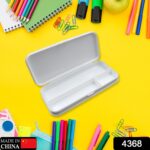 Multipurpose White Compass Pencil Box – 3-Compartment School Case, Ideal Gift for Kids - With Dupatta by Nari Haat,...