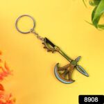 Axe Shape Metal Keychain - Durable & Stylish Accessory (1 Pc) - With Dupatta by Nari Haat, Indian ethnic wear, women ...