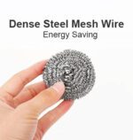 Round Shape Stainless Steel Ball Scrubber (Pack of 12) - Neckline Detail by Nari Haat, Indian ethnic wear, women clot...