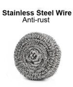 Round Shape Stainless Steel Scrubber (Pack of 6) - Full Detail by Nari Haat, Indian ethnic wear, women clothing, desi...