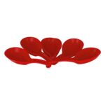 Microwave Safe, Unbreakable, Colorful Soup / Dessert Spoons, Food Grade Set of 6 Pcs - Back View by Nari Haat, Indian...