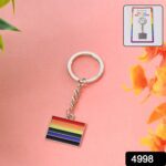 Rainbow Design Metal Keyring Key Chain (1 Pc Mix Design) - With Dupatta by Nari Haat, Indian ethnic wear, women cloth...