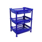 Multipurpose Plastic Storage Rack Oraganiser - 3 pcs - Front View by Nari Haat, Indian ethnic wear, women clothing, d...