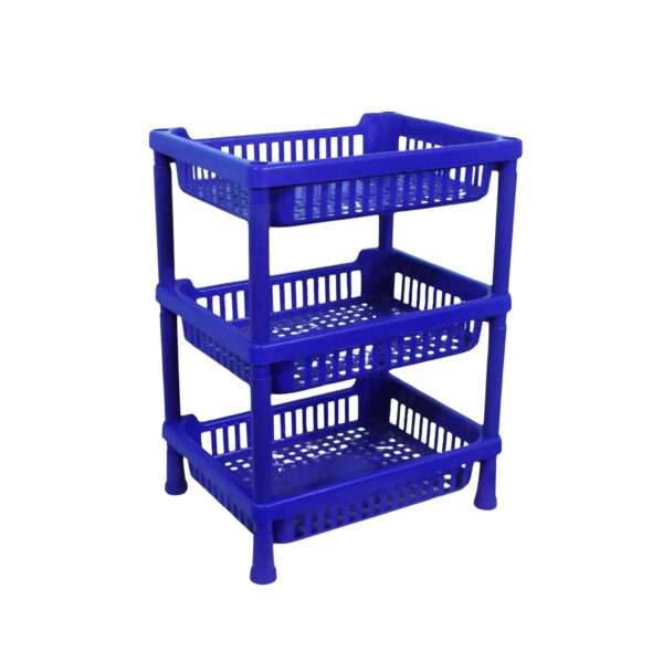 Multipurpose Plastic Storage Rack Oraganiser - 3 pcs - Front View by Nari Haat, Indian ethnic wear, women clothing, d...