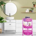 Round Multipurpose Plastic Storage Rack Organiser - Back View by Nari Haat, Indian ethnic wear, women clothing, desig...