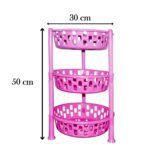 Round Multipurpose Plastic Storage Rack Organiser - Neckline Detail by Nari Haat, Indian ethnic wear, women clothing,...