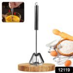 Hand Push Mixer, Egg Whisk, Stainless Steel Blender (1 Pc) - With Dupatta by Nari Haat, Indian ethnic wear, women clo...