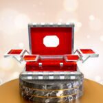 Wooden Jewellery Organizer Multi Purpose Box Bangle Box - Fabric Detail by Nari Haat, Indian ethnic wear, women cloth...