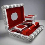 Wooden Jewellery Organizer Multi Purpose Box Bangle Box - Back View by Nari Haat, Indian ethnic wear, women clothing,...