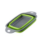 Silicone Square Plastic Folding Collapsible Durable Kitchen Sink Dish Rack - Back View by Nari Haat, Indian ethnic we...