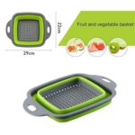 Silicone Square Plastic Folding Collapsible Durable Kitchen Sink Dish Rack - Closeup Embroidery by Nari Haat, Indian ...