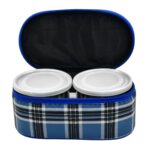Corporate Lunch Stainless Steel Containers (Set of 3) - Back View by Nari Haat, Indian ethnic wear, women clothing, d...
