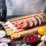 Stainless Kitchen Tool Set – Butcher Knife, Standard Knife, Peeler & Scissor (4 Pcs) - Back View by Nari Haat, Indi...