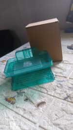 Wall Mounted 2 Layer Soap Holder with Hook (2 Layer 1 Pc) - Full Detail by Nari Haat, Indian ethnic wear, women cloth...