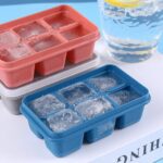 6-Grid Silicone Ice Tray for Drinks