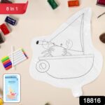 Multicolour colour-your-own inflatable animals With 6pcs Colored Pen Markers (1 Set) - With Dupatta by Nari Haat, Ind...