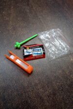 Colorful Plastic Rattle Spinner Toys for Babies – Fun Mix Design Set (1 Pc) - Fabric Detail by Nari Haat, Indian et...