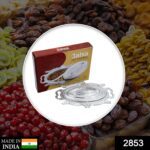 Plastic Peacock Dry Fruit Silver Finish Serving Tray - With Dupatta by Nari Haat, Indian ethnic wear, women clothing,...