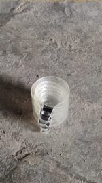 Plastics Dip Bowls, Dipping Sauce Bowls with Handle (4 Pcs Set / With Case) - Fabric Detail by Nari Haat, Indian ethn...