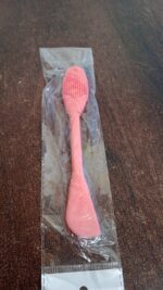 2-in-1 Silicone Mask Brush for Cleansing & Mud Mask Application - Fabric Detail by Nari Haat, Indian ethnic wear, wom...