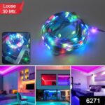 Multi Coloured 30M RGB LED Strip Lights (1 Pc / Loose) - With Dupatta by Nari Haat, Indian ethnic wear, women clothin...