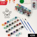 Paint by Number Kits 2 Set 24 Number Color, 6 paint brushes (2 Set) - With Dupatta by Nari Haat, Indian ethnic wear, ...