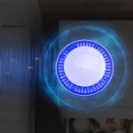 Eco Friendly Electronic Mosquito Killer Lamp - Neckline Detail by Nari Haat, Indian ethnic wear, women clothing, desi...