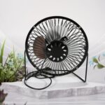 USB Table Desk Personal Metal Electronic Fan, Compatible with Computers, Laptops, Student Dormitory, Suitable For Off...