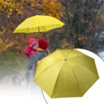 Vegetable shaped Folding Umbrella, Plastic Case Creative Fashion Folding Mini Sun Shade Rain Umbrella, Unique Umbrell...