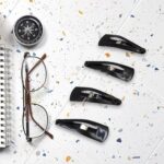 Metal Tik Tak Hair Clips (12 Pcs Set), Hair accessories - Back View by Nari Haat, Indian ethnic wear, women clothing,...