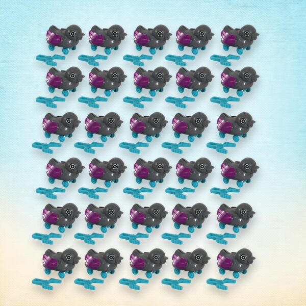 Small push back duck toy, Ejectable spring tail duck, Small DIY duck Toy (30 Pcs Set) - Front View by Nari Haat, Indi...