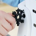 Durable 18-in-1 Snowflake Multi-Tool – Portable Bottle Opener, Screwdriver & Wrench - Closeup Embroidery by Nari Ha...