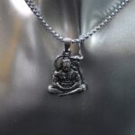 Hanuman Ji Pendant / Chain, Religious Jewellery for Men and Women (1 Pc) - Neckline Detail by Nari Haat, Indian ethni...