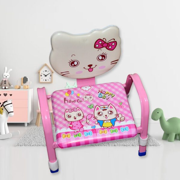 Cartoon Baby Chair Strong Steel Cushion & Comfortable Baby Chair High Quality Chair (1 Pc) - Front View by Nari Haat,...