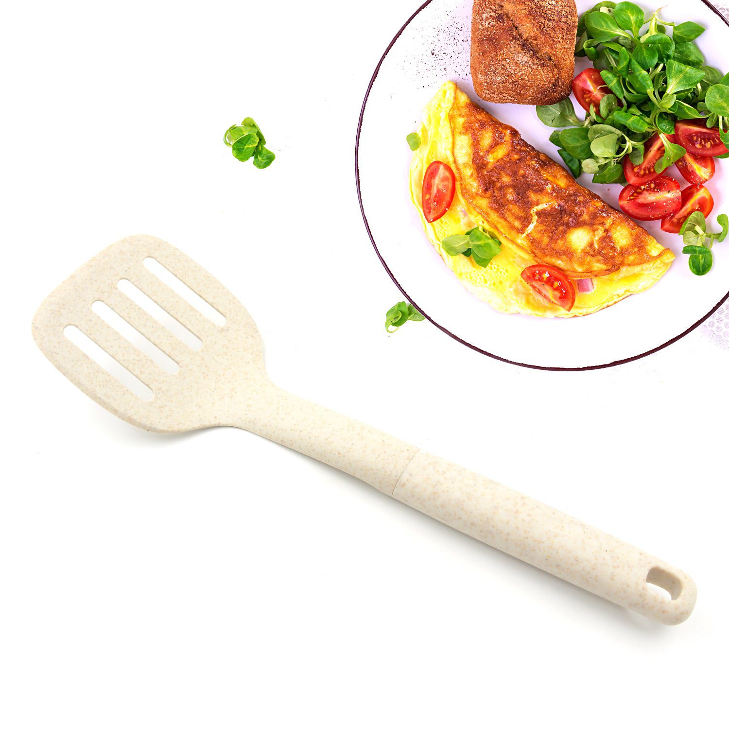 2_41cccb4d-cf0e-4744-babb-746b5beaf426.jpg Plastic Kitchen Accessories Skimmer, Spatula Spoon & Soup Spoon Heat Resistant Non Stick Spoons Kitchen Cookware Ite...