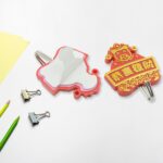 Multipurpose Self-Adhesive Hooks (2 Pc): Heavy Duty, Waterproof, Bathroom, Kitchen - Closeup Embroidery by Nari Haat,...