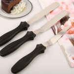MULTI-FUNCTION STAINLESS STEEL CAKE ICING SPATULA FLAT ANGULAR TRIANGLE PALLET KNIFE SET - Neckline Detail by Nari Ha...