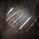 Professional 5-Piece Stainless Steel Nail Clippers Kit – Travel & Home - Neckline Detail by Nari Haat, Indian ethni...