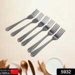 STEEL FORKS SET OF 6 - FORK SET FOR HOME AND KITCHEN FORK HIGH QUALITY PREMIUM FORK SET (6 PC SET ) - With Dupatta by...